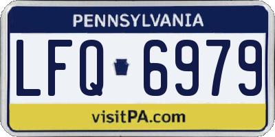 PA license plate LFQ6979