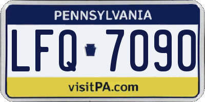 PA license plate LFQ7090