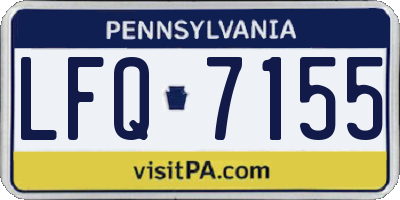 PA license plate LFQ7155