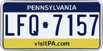 PA license plate LFQ7157