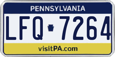 PA license plate LFQ7264