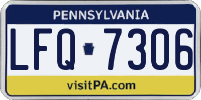 PA license plate LFQ7306