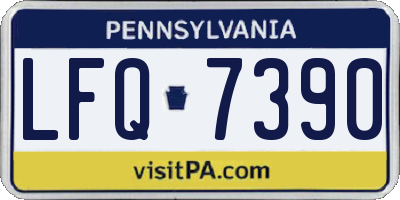 PA license plate LFQ7390