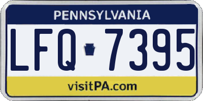 PA license plate LFQ7395