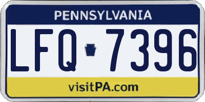 PA license plate LFQ7396