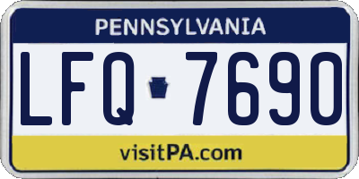 PA license plate LFQ7690