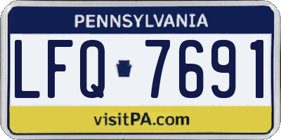 PA license plate LFQ7691