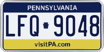 PA license plate LFQ9048