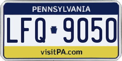 PA license plate LFQ9050