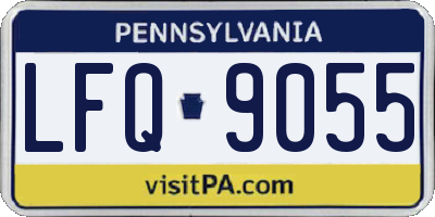 PA license plate LFQ9055