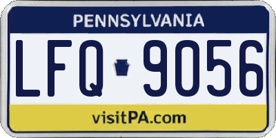 PA license plate LFQ9056
