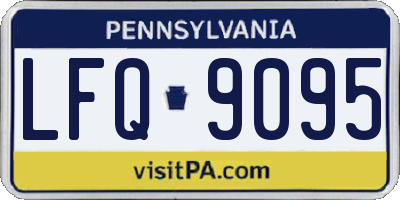 PA license plate LFQ9095