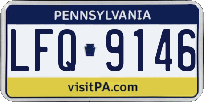 PA license plate LFQ9146