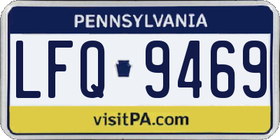 PA license plate LFQ9469