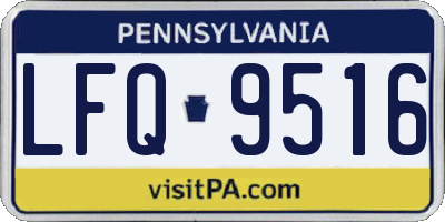 PA license plate LFQ9516