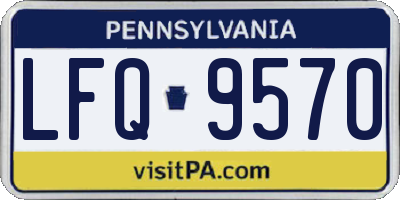 PA license plate LFQ9570