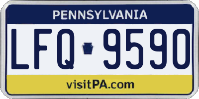 PA license plate LFQ9590