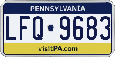 PA license plate LFQ9683