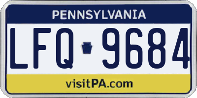 PA license plate LFQ9684
