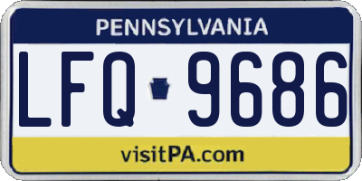 PA license plate LFQ9686