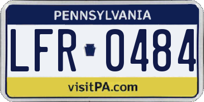 PA license plate LFR0484