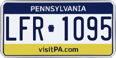 PA license plate LFR1095