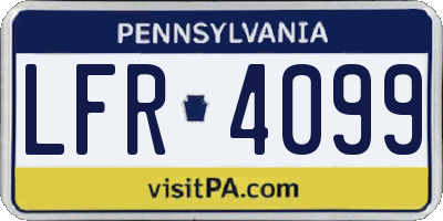 PA license plate LFR4099