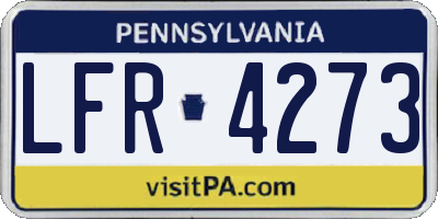 PA license plate LFR4273