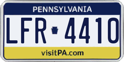 PA license plate LFR4410