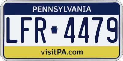 PA license plate LFR4479