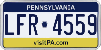PA license plate LFR4559