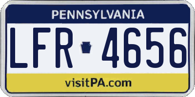 PA license plate LFR4656