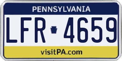 PA license plate LFR4659