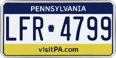 PA license plate LFR4799