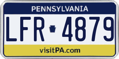 PA license plate LFR4879