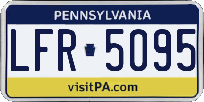 PA license plate LFR5095