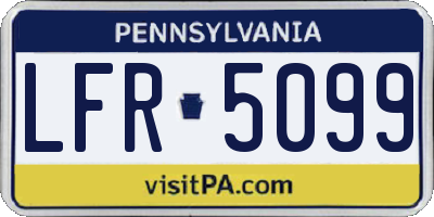 PA license plate LFR5099