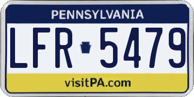 PA license plate LFR5479