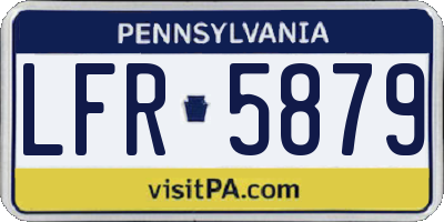 PA license plate LFR5879