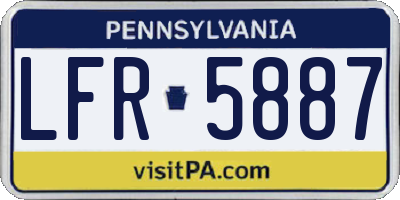 PA license plate LFR5887