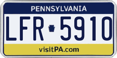 PA license plate LFR5910