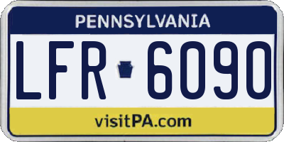 PA license plate LFR6090