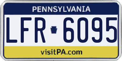 PA license plate LFR6095