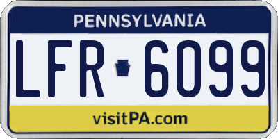 PA license plate LFR6099