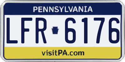 PA license plate LFR6176