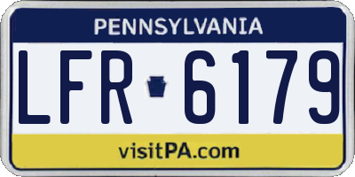 PA license plate LFR6179