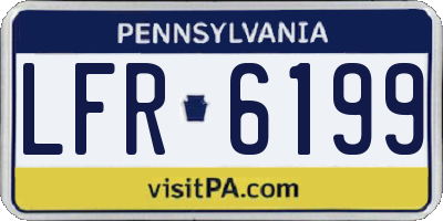 PA license plate LFR6199
