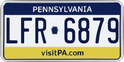 PA license plate LFR6879