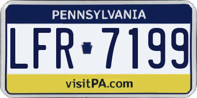 PA license plate LFR7199