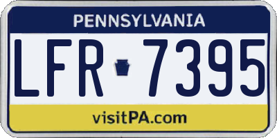 PA license plate LFR7395